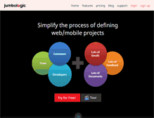 Tablet Screenshot of jumbologic.com